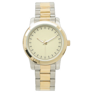 Modern Oversize Two-Tone  Men's Bracelet Watch