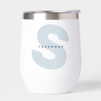 Modern Oversized Monogrammed Initial & Name