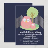 Modern Owl Baby Shower Hoot