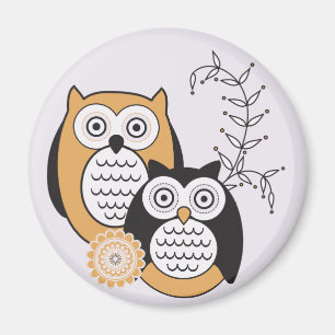 Modern Owls Magnet