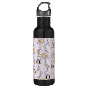 Modern Owls Pattern 710 Ml Water Bottle