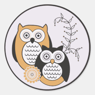 Modern Owls Stickers