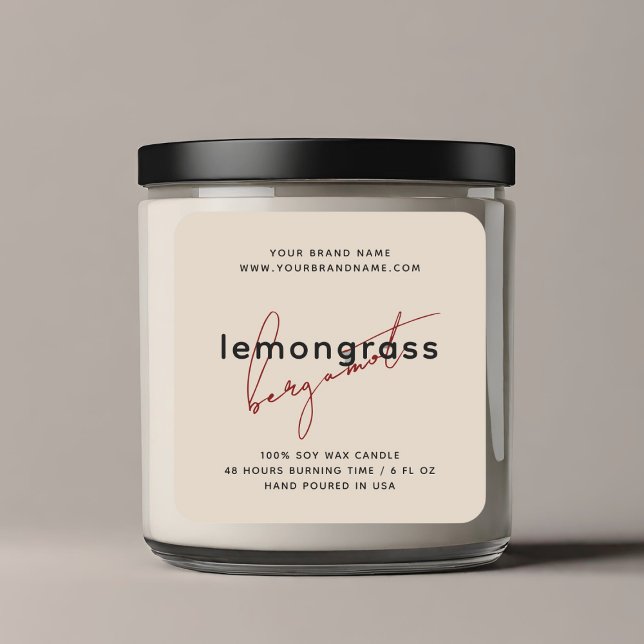 Modern packaging candle cosmetics label (Creator Uploaded)