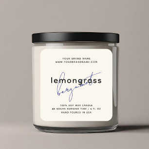 Modern packaging candle cosmetics label
