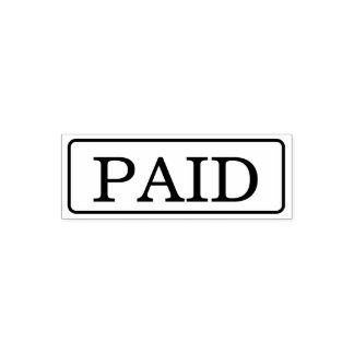 Modern PAID Business Custom Self-inking Stamp