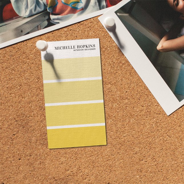 Modern Paint Colour Strip | Interior Designer Business Card (Creator Uploaded)