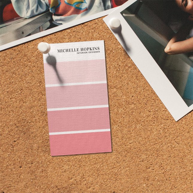Modern Paint Colour Strip | Interior Designer Business Card (Creator Uploaded)
