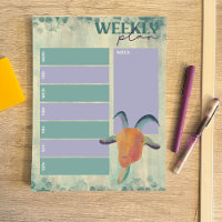 Modern Painted Goat Illustration Weekly Planner