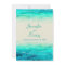 Modern painted sparkle seas wedding invite