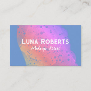 Modern Painted Watercolor Rainbow Business Card