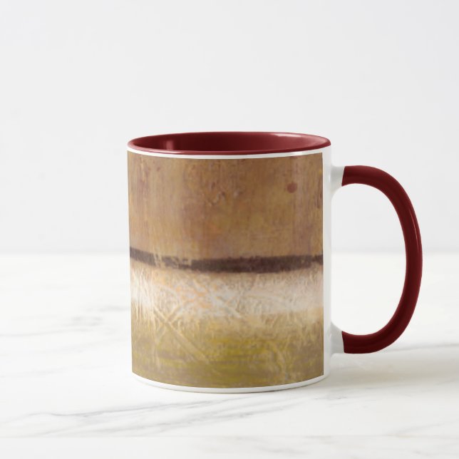 Modern Painting in Earth Tones by Norman Wyatt Mug (Right)
