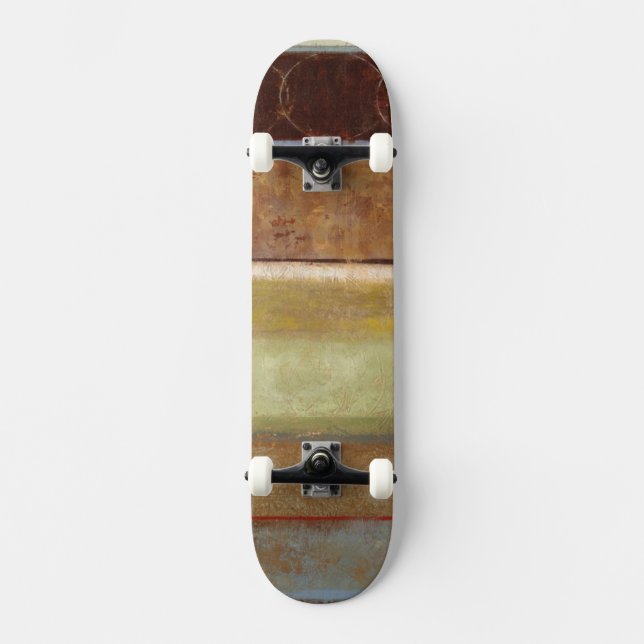 Modern Painting in Earth Tones by Norman Wyatt Skateboard (Front)