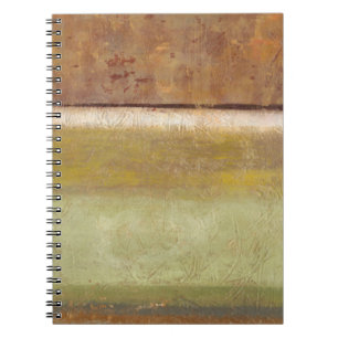 Modern Painting in Earth Tones by Norman Wyatt Spiral Notebook
