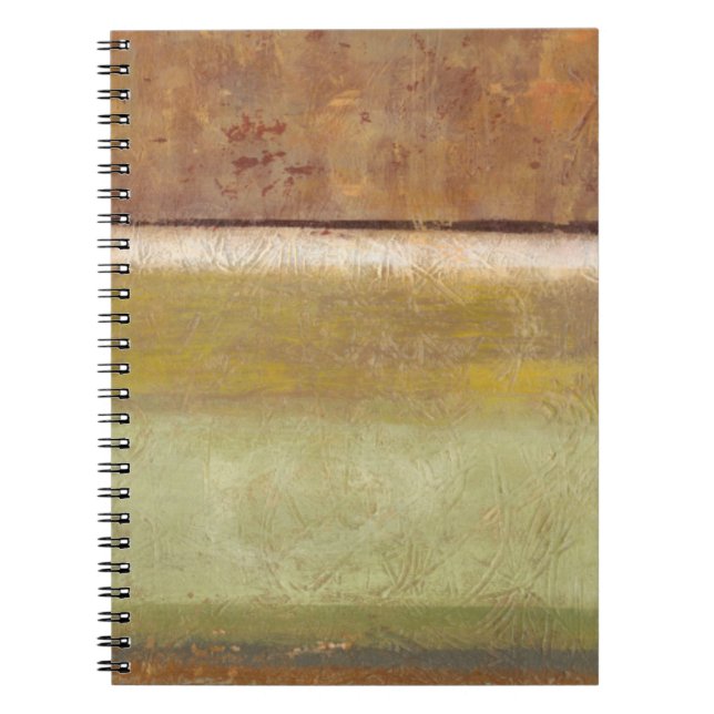 Modern Painting in Earth Tones by Norman Wyatt Spiral Notebook (Front)