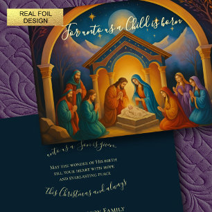 Modern Painting Nativity Scene