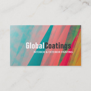 Modern Painting Painter Construction Design Business Card