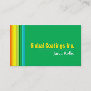 Modern Painting Painter Construction Design Business Card