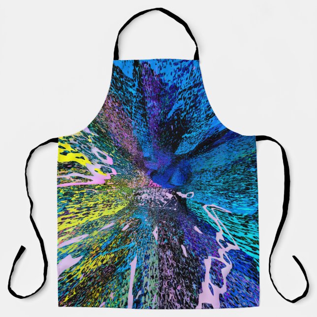 Modern painting wall art decor. Abstract drawing b Apron (Front)