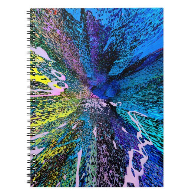 Modern painting wall art decor. Abstract drawing b Notebook (Front)