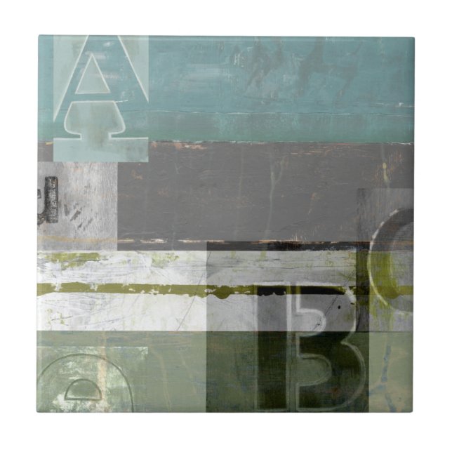 Modern Painting with Assorted Letters Tile (Front)