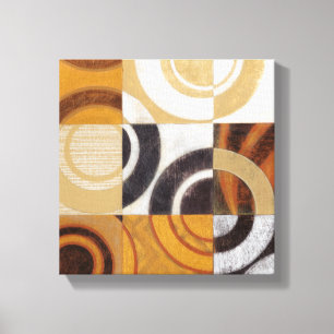 Modern Painting with Circular Patterns Canvas Print