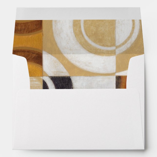 Modern Painting with Circular Patterns Envelope (Back (Bottom))
