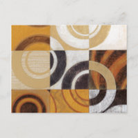 Modern Painting with Circular Patterns