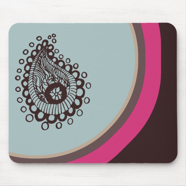 Modern Paisley Mousepad (Front)