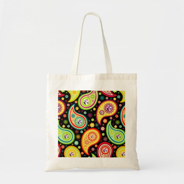 Modern Paisley Pattern - Diamond Studs Tote Bag (Front)