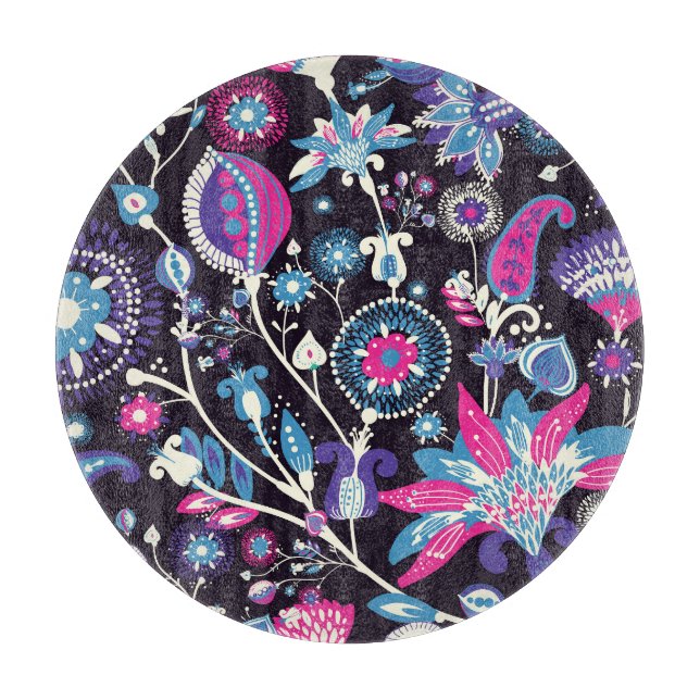 Modern paisley: traditional oriental pattern. cutting board (Front)