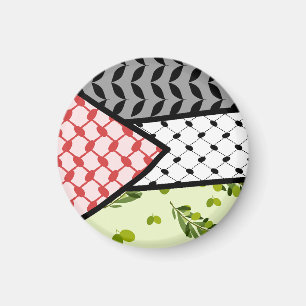 Modern Palestine Keffiyeh Falastin Magnet