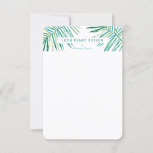MODERN PALM LEAF LOGO lush botanical life green