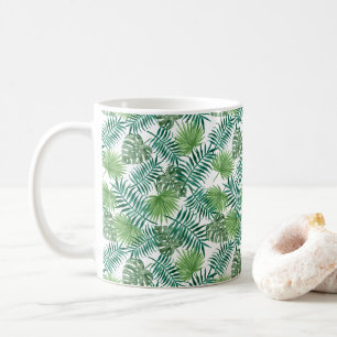Modern Palm Leaves Pattern Coffee Mug
