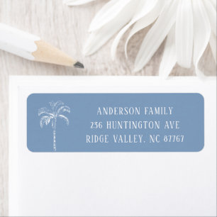 Modern Palm Tree New Address Label