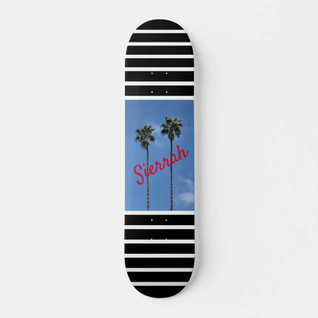 Modern Palm Trees Skateboard (Front)