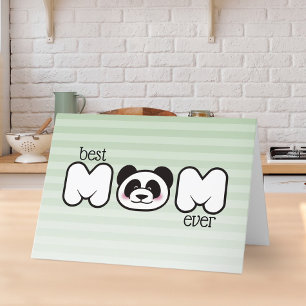 Modern Panda Happy Mother's Day Personalised Card