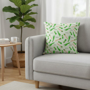Modern Pandan Leaf Pattern Cushion