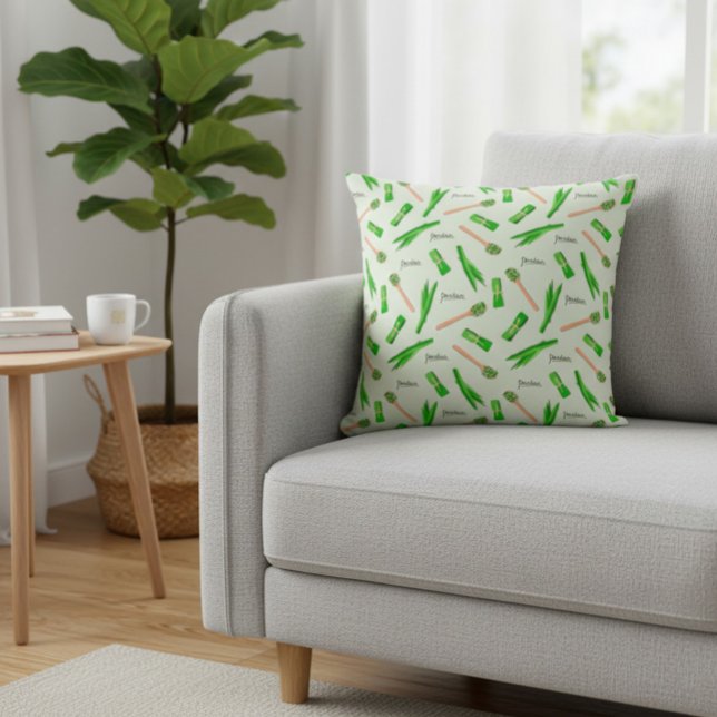 Modern Pandan Leaf Pattern Cushion (Creator Uploaded)