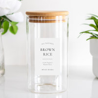 Modern Pantry Food Label