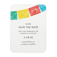 Modern Papel Picado Wedding Save The Date