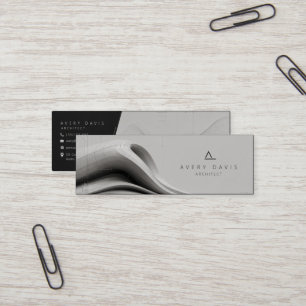 Modern Parametric Futurist Architect Mini Business Card