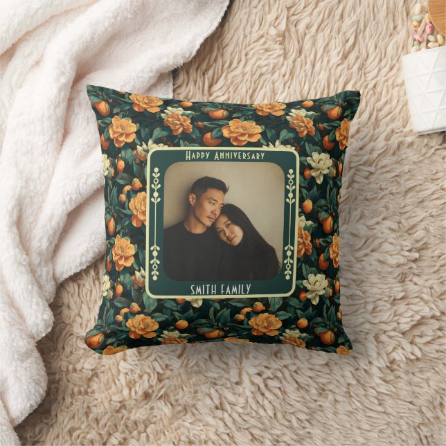 Modern Parents 30Th Anniversary Throw Pillow  (Blanket)