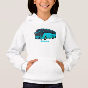 Modern passenger bus cartoon illustration