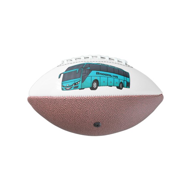 Modern passenger bus cartoon illustration  football (Rotated 270)