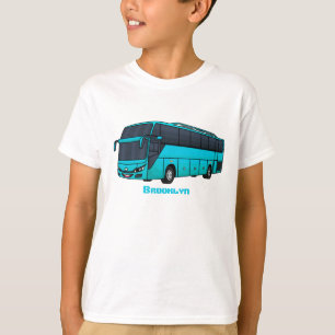 Modern passenger bus cartoon illustration T-Shirt