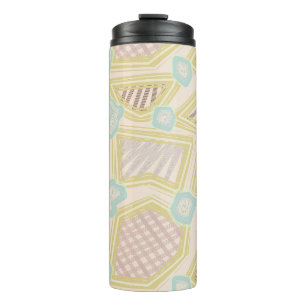Modern Pastel Abstract Geometric Pattern Tumbler