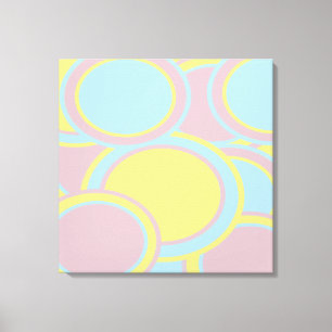 Modern Pastel Abstract Painting Canvas Print