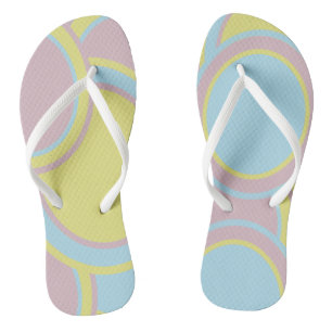 Modern Pastel Abstract Painting Jandals