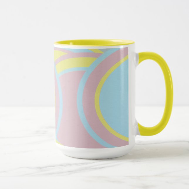 Modern Pastel Abstract Painting Mug (Right)