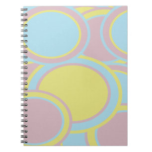 Modern Pastel Abstract Painting Spiral Notebook